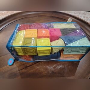 B Toys Building Blocks for Babies. Rubber. 26 blocks